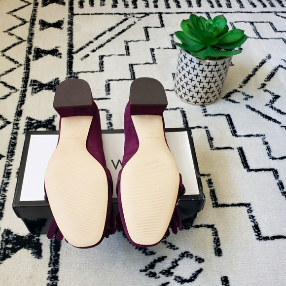 NINE WEST- Purple Jeweled Brooch Suede Loafers- NIB (Never Worn!) - Picture 4 of 4